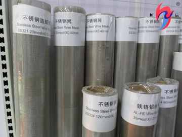 中国 304 316Lステンレス鋼のふるいの網のロールによって編まれるワイヤー クロス400 300の200の100ミクロン サプライヤー